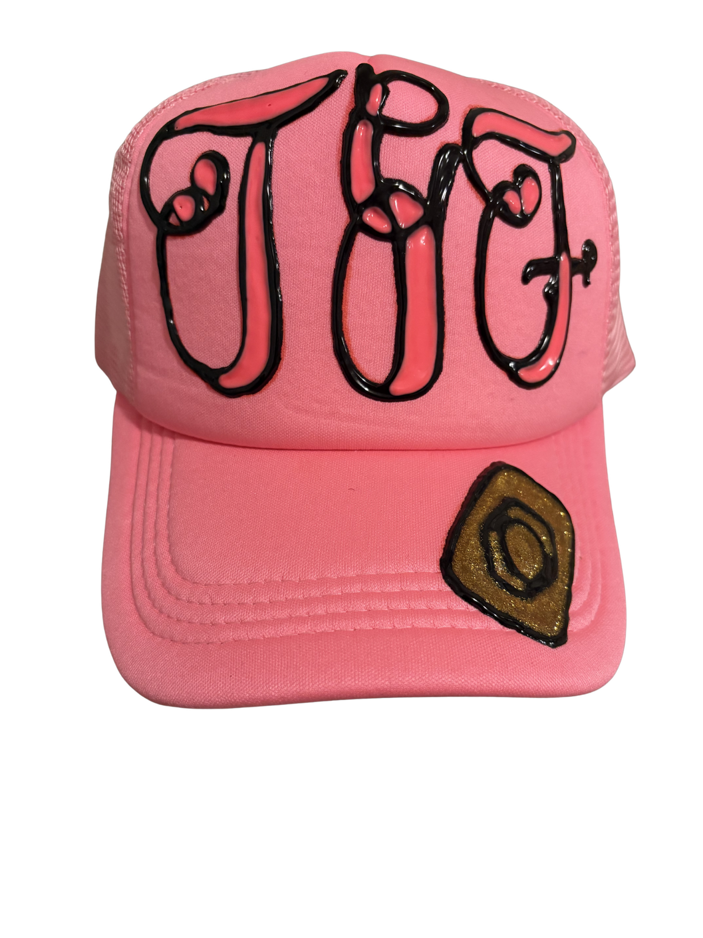 Light pink trucker hat