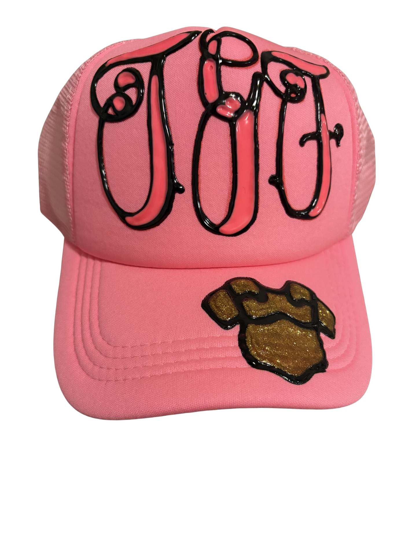 Light pink trucker hat