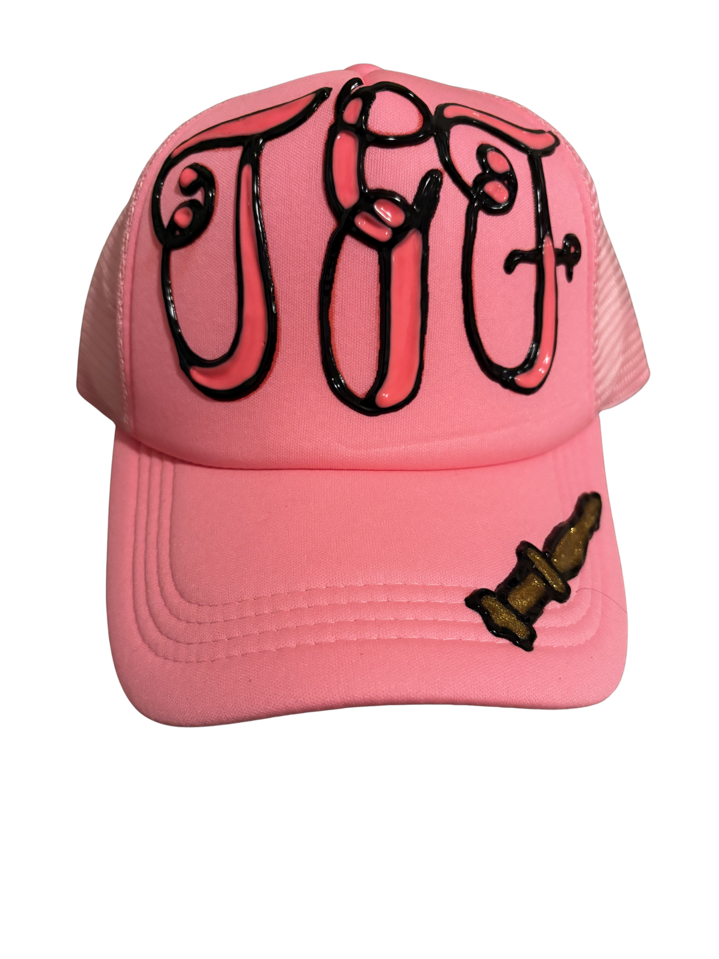 Light pink trucker hat