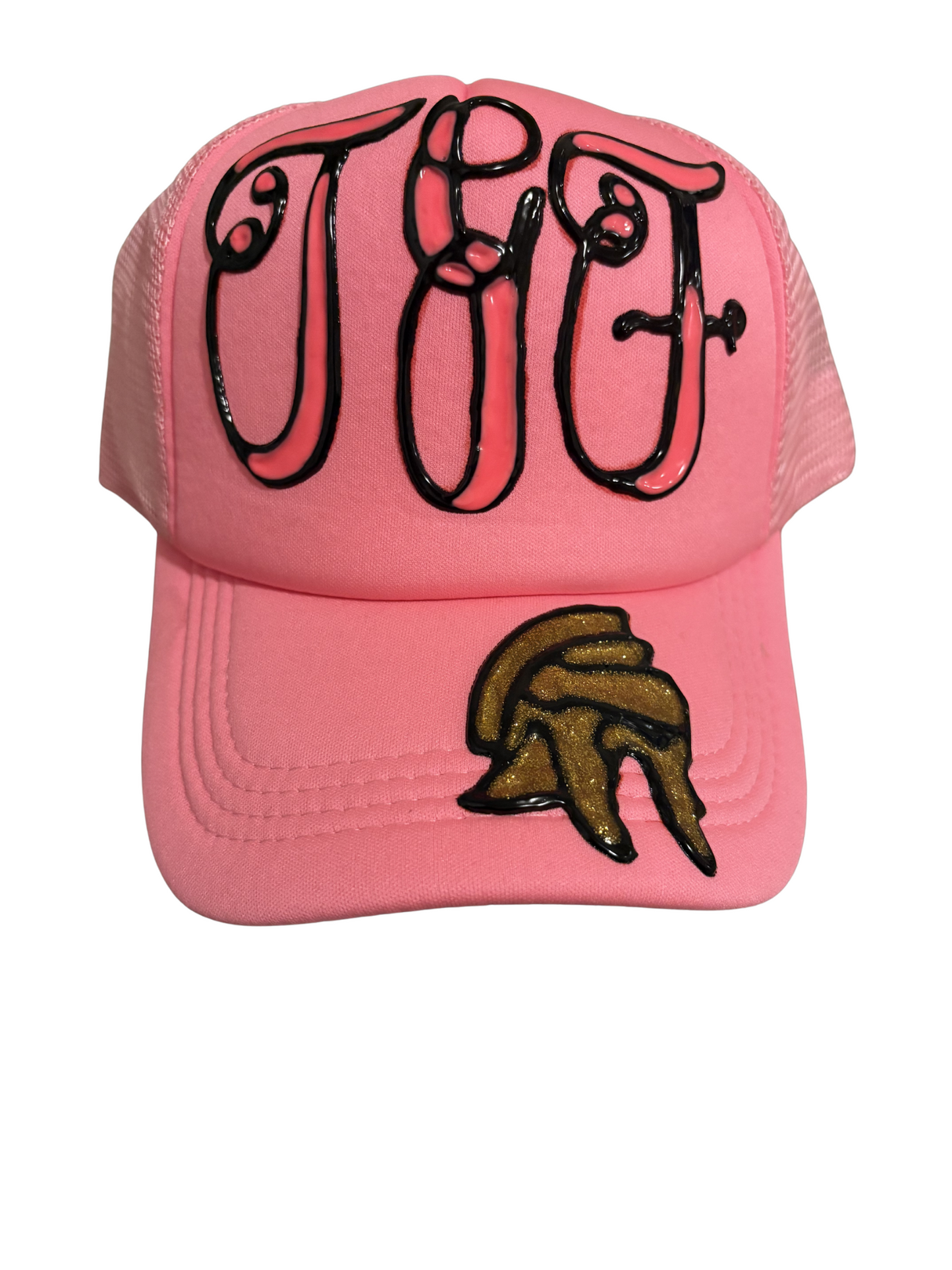 Light pink trucker hat
