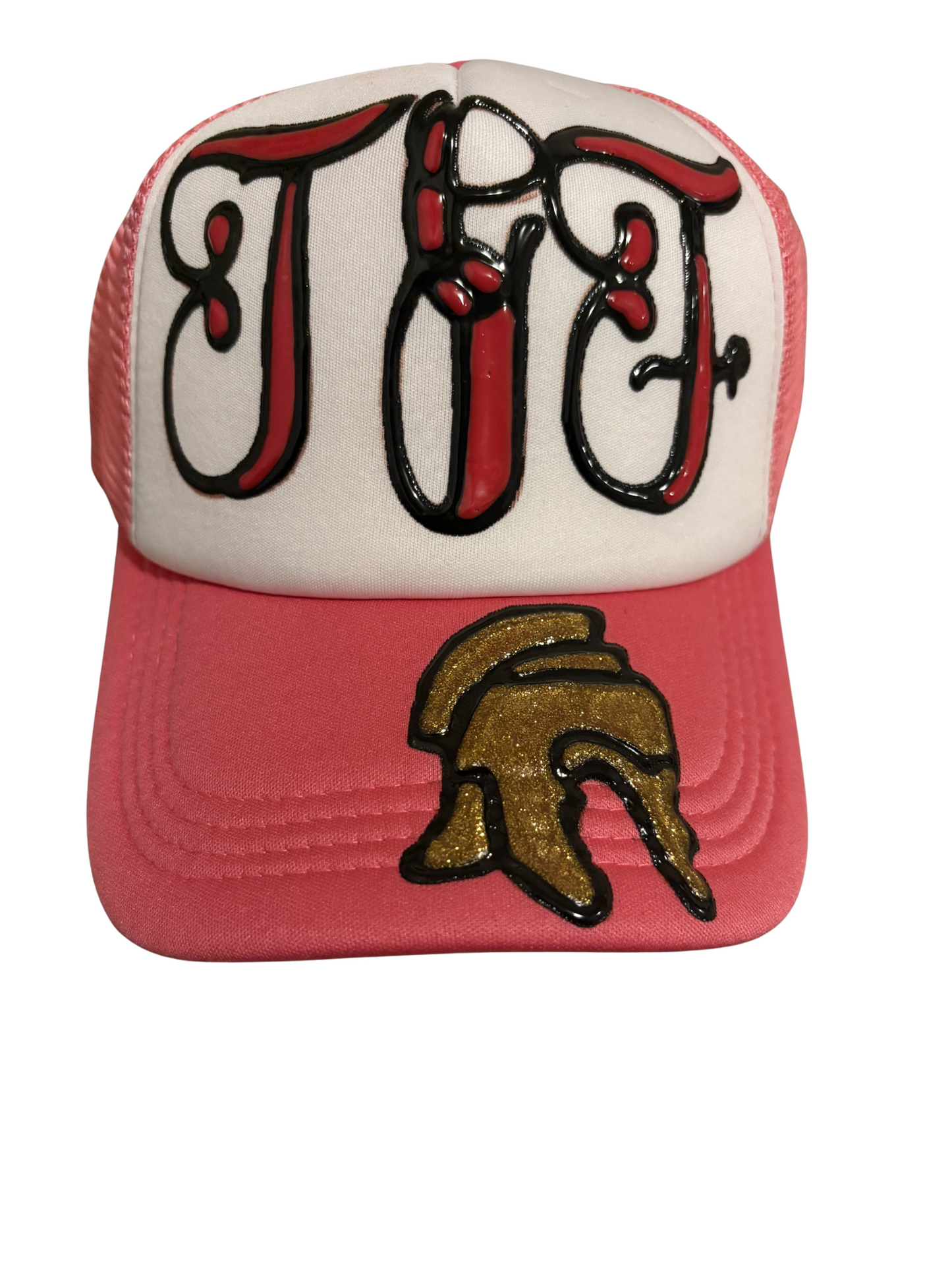 Dark pink trucker hat