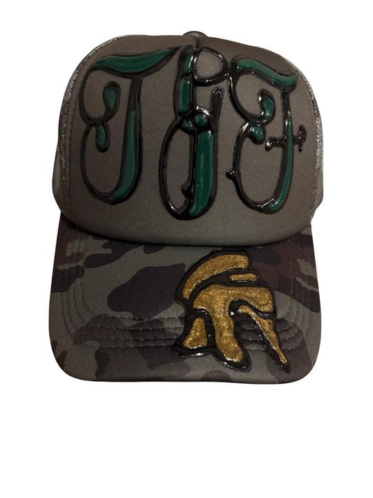 Camo trucker hat