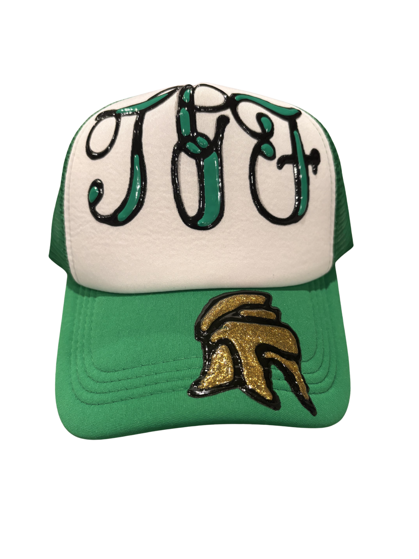 Forest green trucker hat
