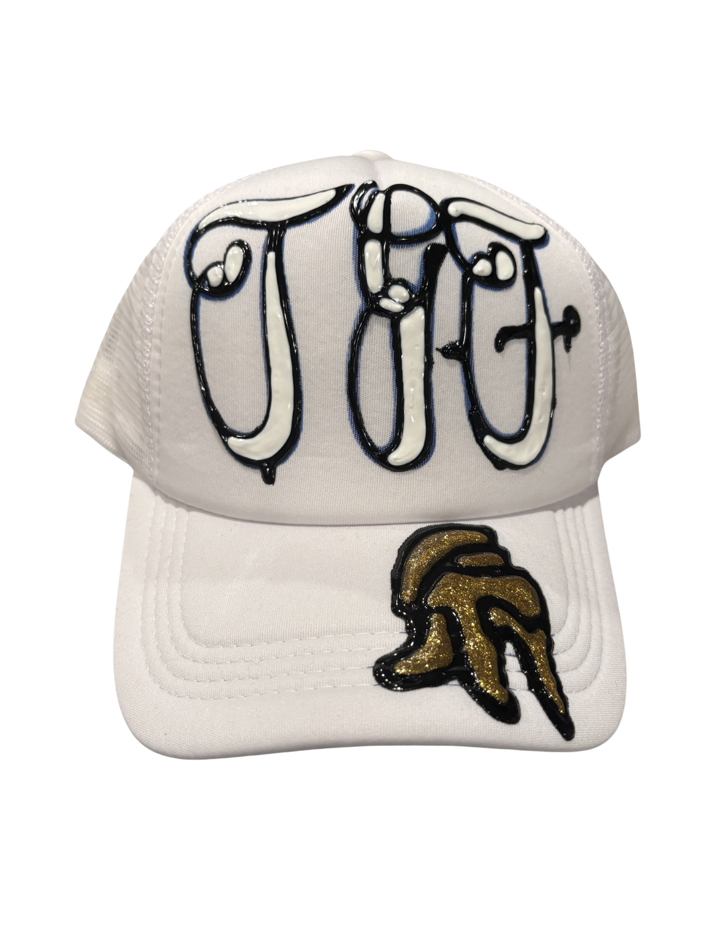 White trucker hat