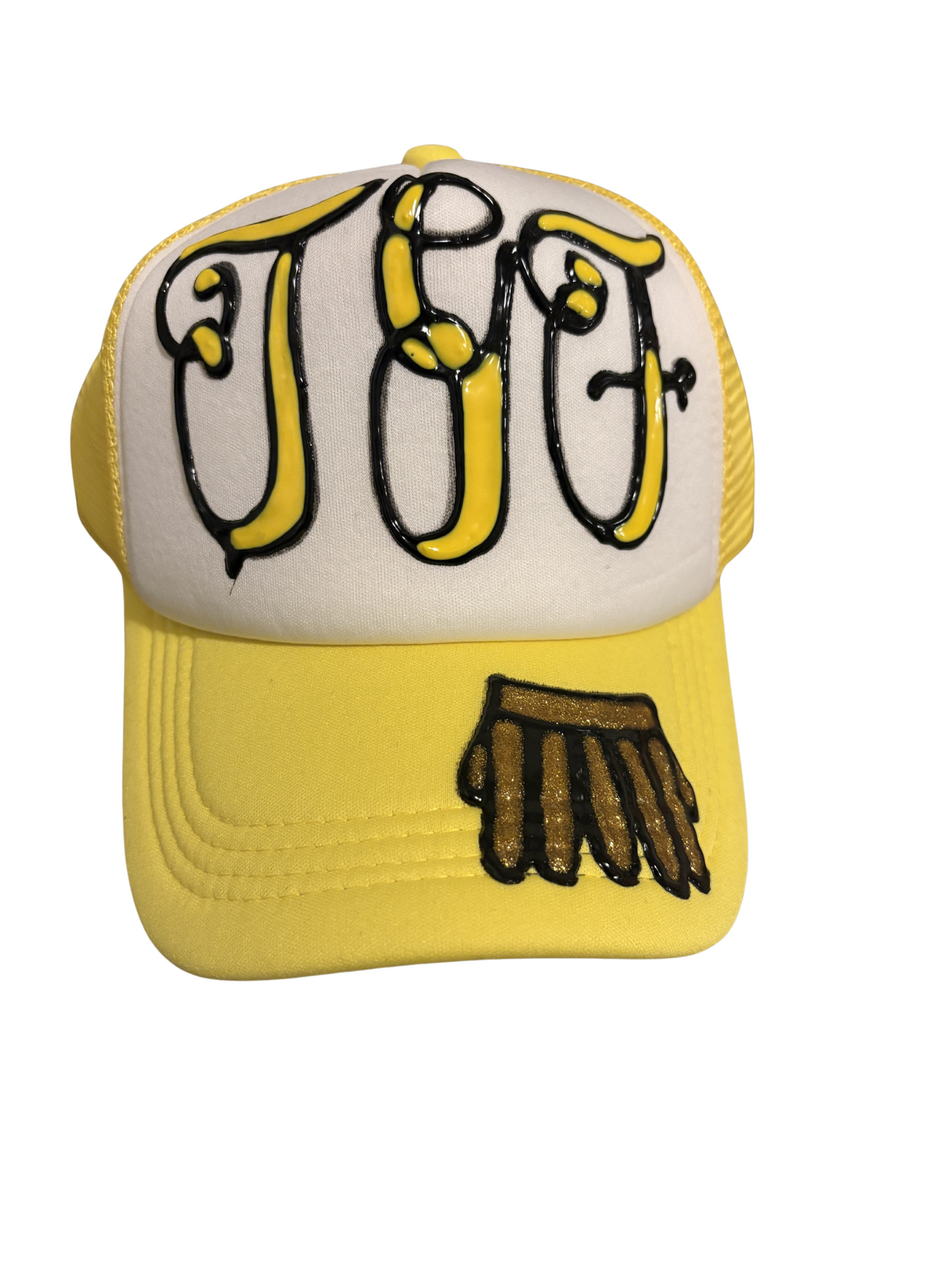 Yellow trucker hat